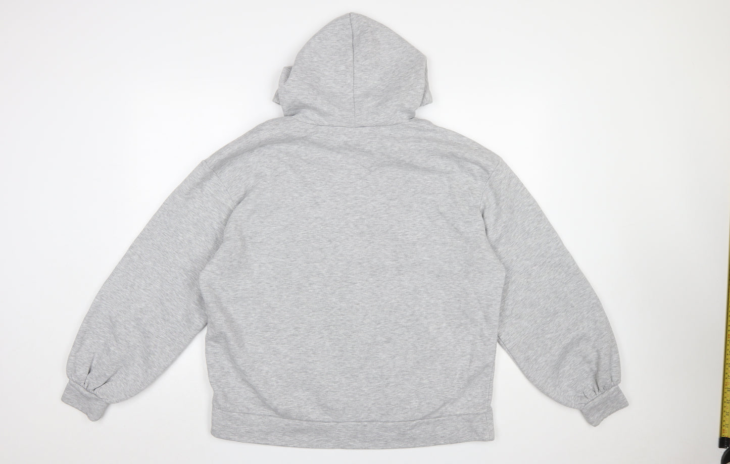ASOS Design Women’s Grey Pullover Hoodie Size 12 Relaxed Fit