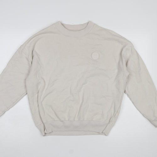Gilly Hicks Women’s Beige Pullover Sweatshirt XS Crew Neck Fleece