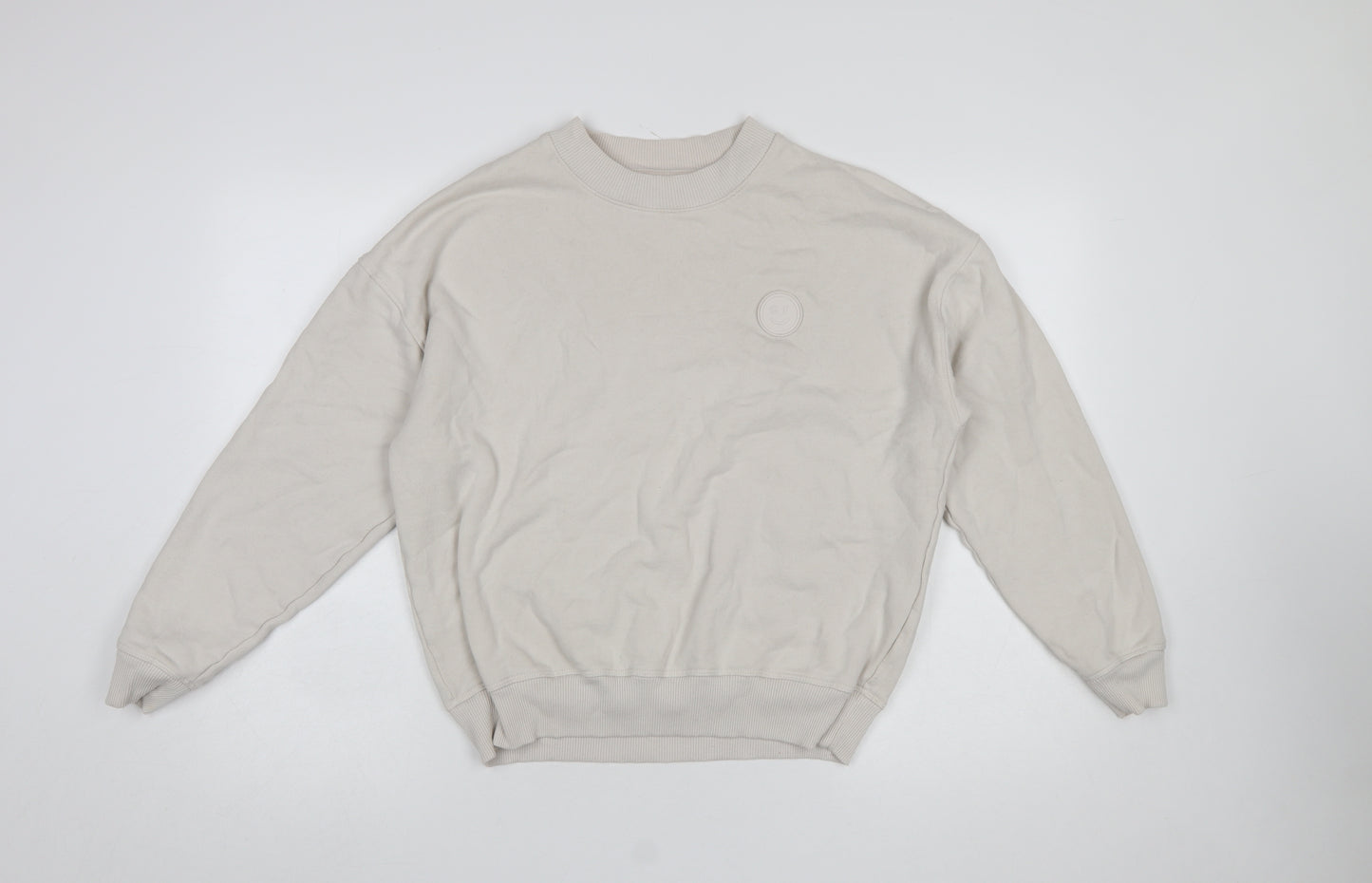 Gilly Hicks Women’s Beige Pullover Sweatshirt XS Crew Neck Fleece