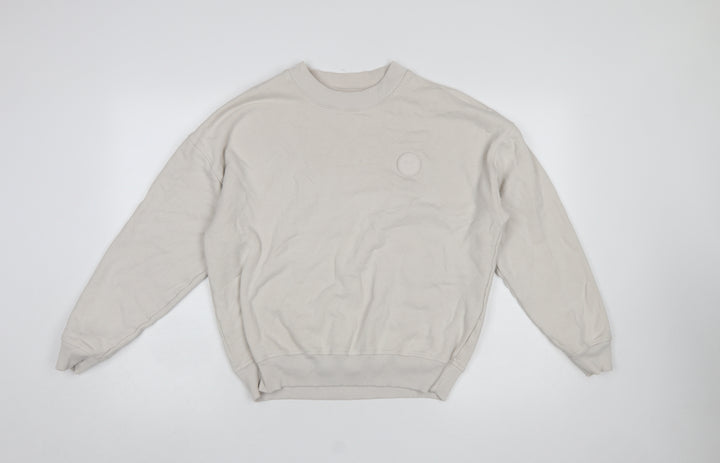 Gilly Hicks Women’s Beige Pullover Sweatshirt XS Crew Neck Fleece