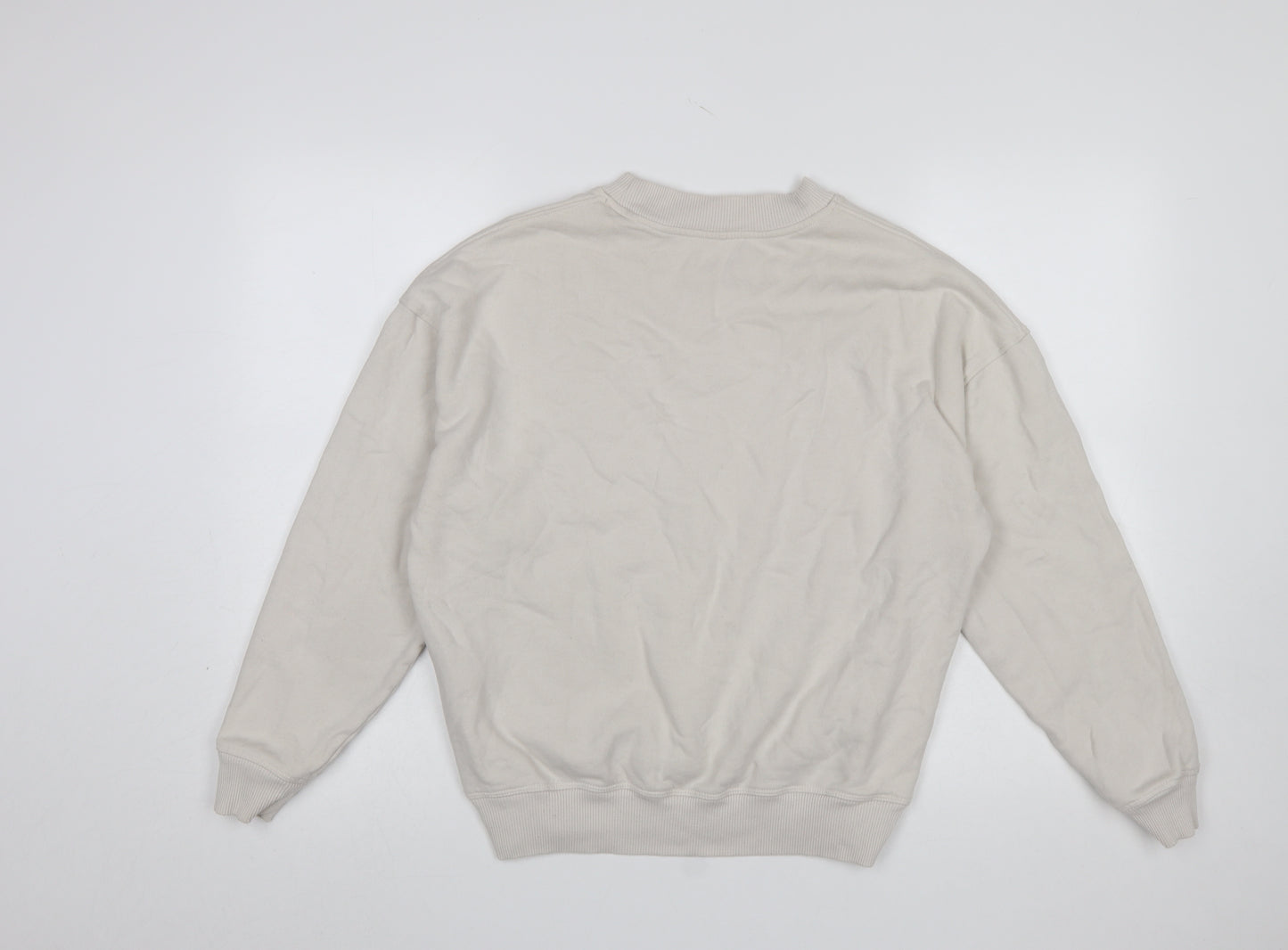 Gilly Hicks Women’s Beige Pullover Sweatshirt XS Crew Neck Fleece
