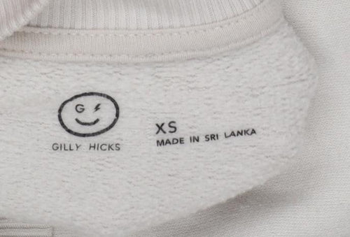 Gilly Hicks Women’s Beige Pullover Sweatshirt XS Crew Neck Fleece