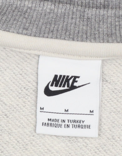 Nike Men's Grey Crew Neck Regular Fit Sweatshirt Medium