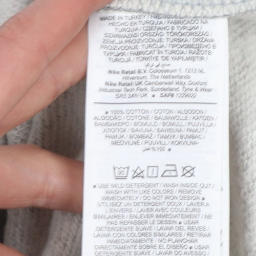 Nike Men's Grey Crew Neck Regular Fit Sweatshirt Medium