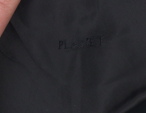 Planet Womens Black Size 16 Tailored Single-Breasted Blazer