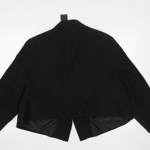 Simply Be Women's Black Double-Breasted Blazer Jacket Size 30