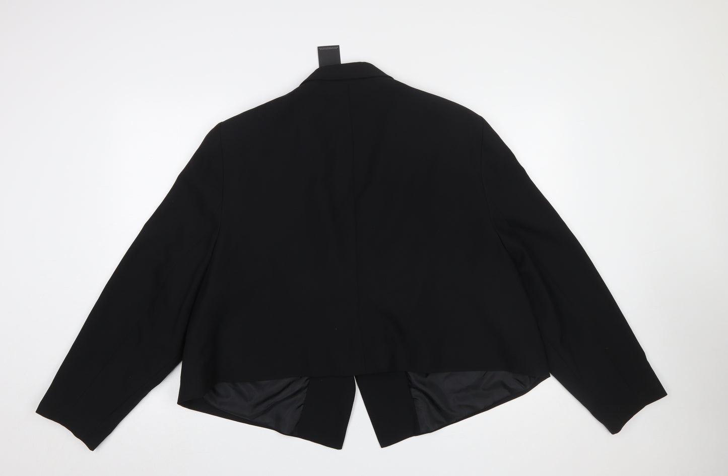 Simply Be Women's Black Double-Breasted Blazer Jacket Size 30