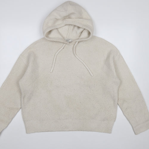 Marks and Spencer Women’s Ivory Hooded Knit Jumper Size M