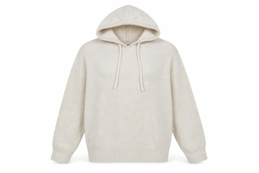 Marks and Spencer Women’s Ivory Hooded Knit Jumper Size M