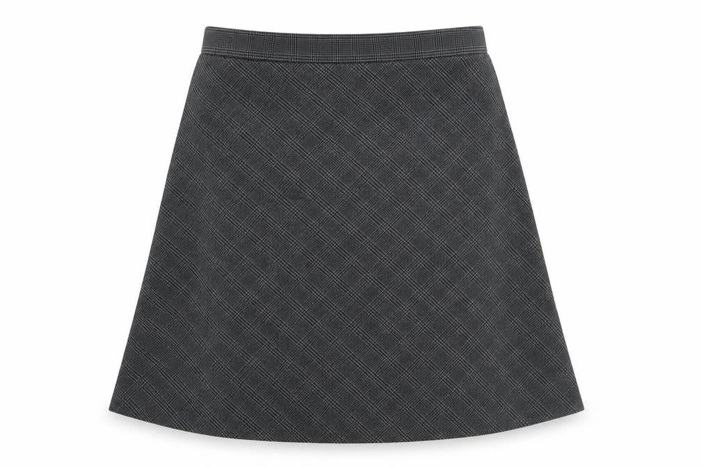 Cotton Traders Women’s Grey Jersey Midi A-Line Skirt Size 16