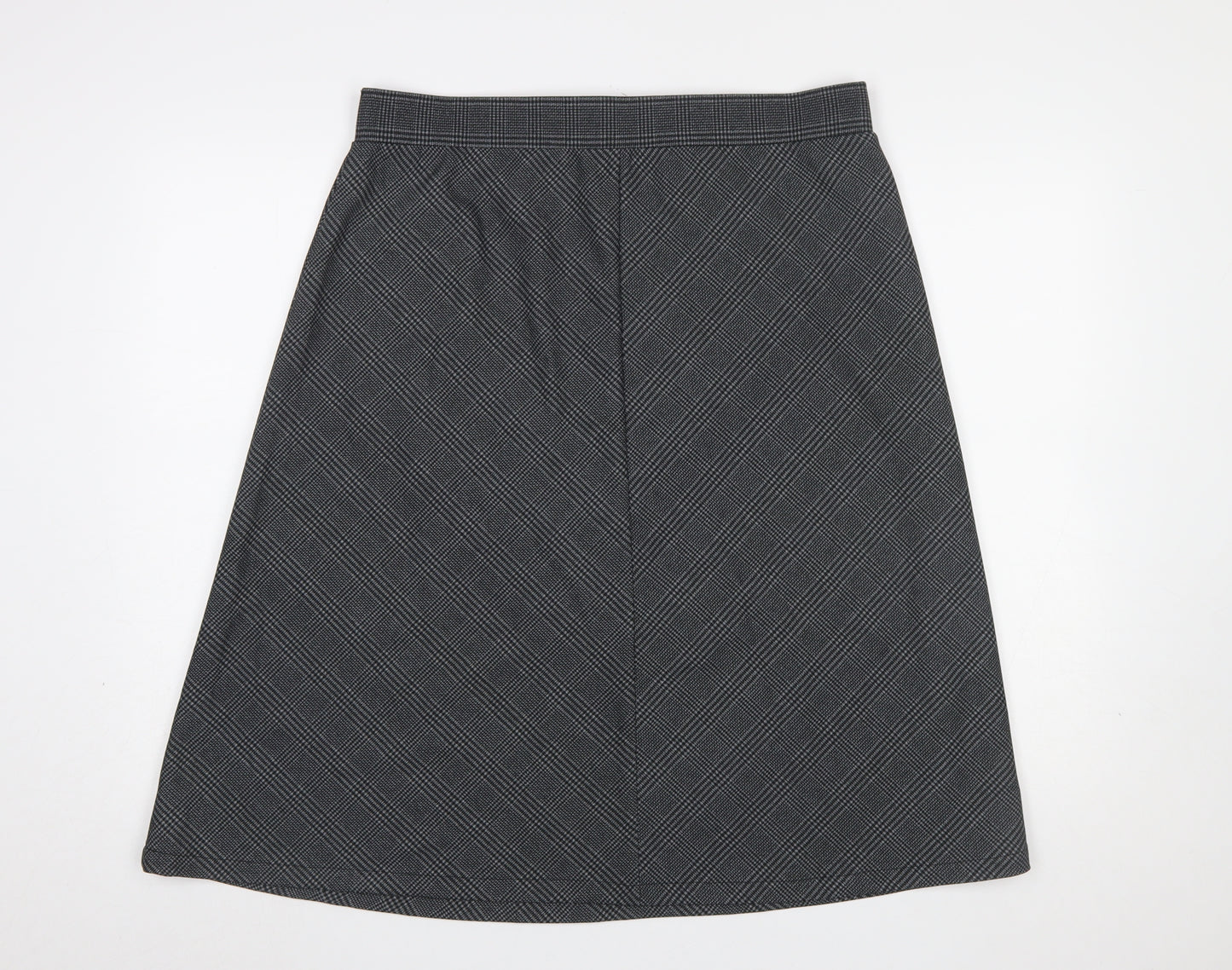 Cotton Traders Women’s Grey Jersey Midi A-Line Skirt Size 16