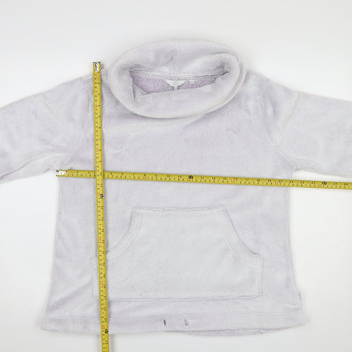 FatFace Women Lilac Pullover Fleece Sweatshirt UK 12 Regular Fit