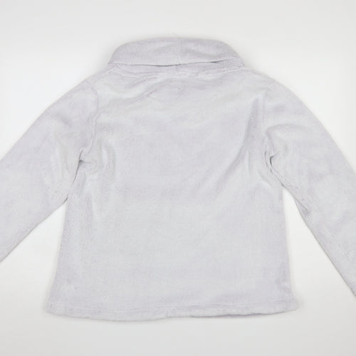 FatFace Women Lilac Pullover Fleece Sweatshirt UK 12 Regular Fit