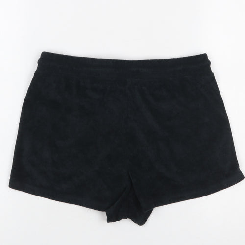Fabletics Women Black S Sweat Shorts Cotton Blend Drawstring