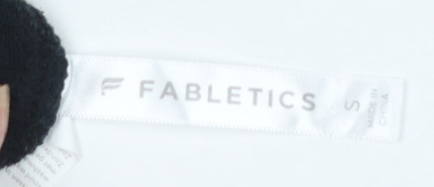 Fabletics Women Black S Sweat Shorts Cotton Blend Drawstring