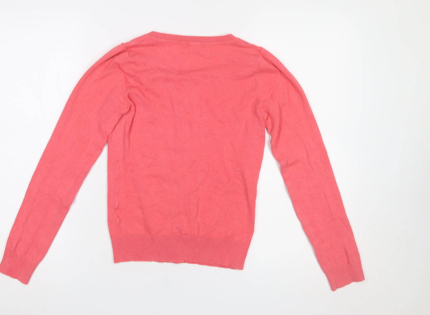 New Look Women’s Pink Button Front Long Sleeve Cardigan Size 6