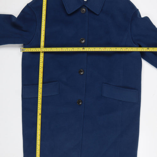 Marks and Spencer Women’s Blue Size 14 Classic Mid-Length Coat