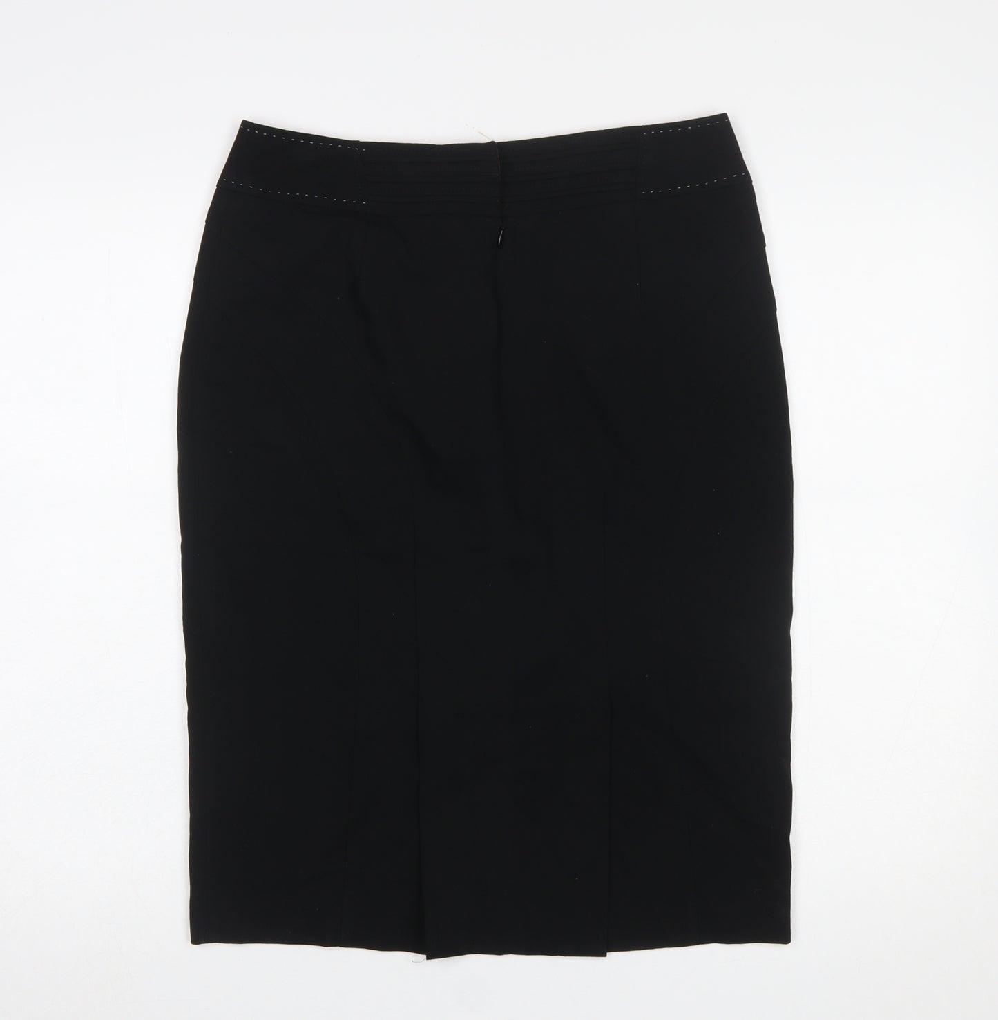 Next Womens Black Size 12 Pencil Knee Length Work Skirt