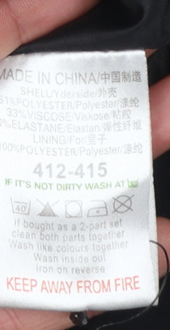 Next Womens Black Size 12 Pencil Knee Length Work Skirt