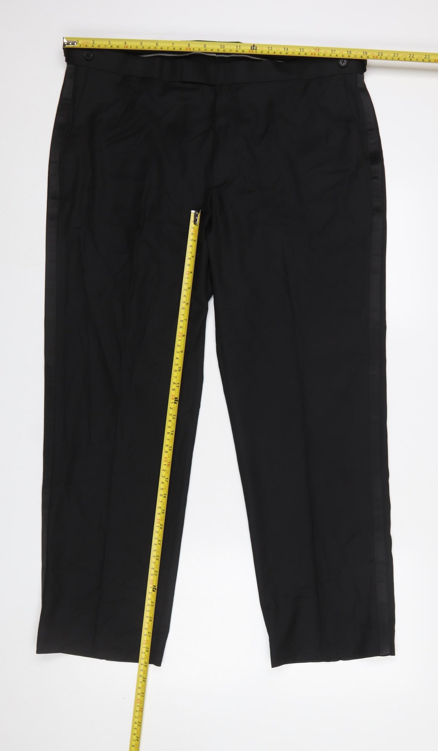 Marks and Spencer Men’s Black Regular Fit Dress Pants 38S