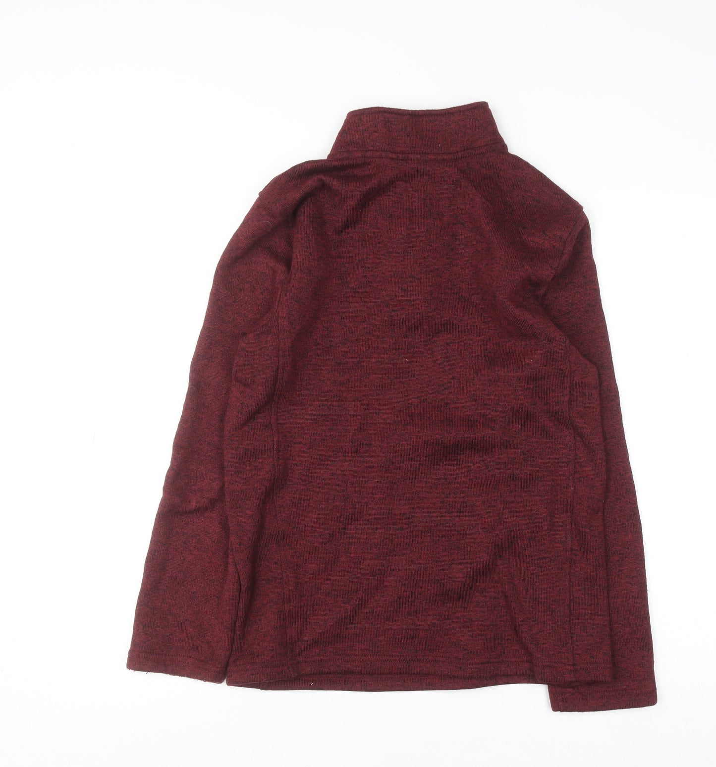 Urban Pipeline Womens Burgundy 1/4 Zip Fleece Sweatshirt Size L Polyester