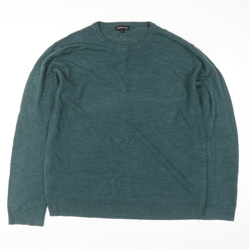 Red Herring Men’s Green XL Crew Neck Acrylic Jumper