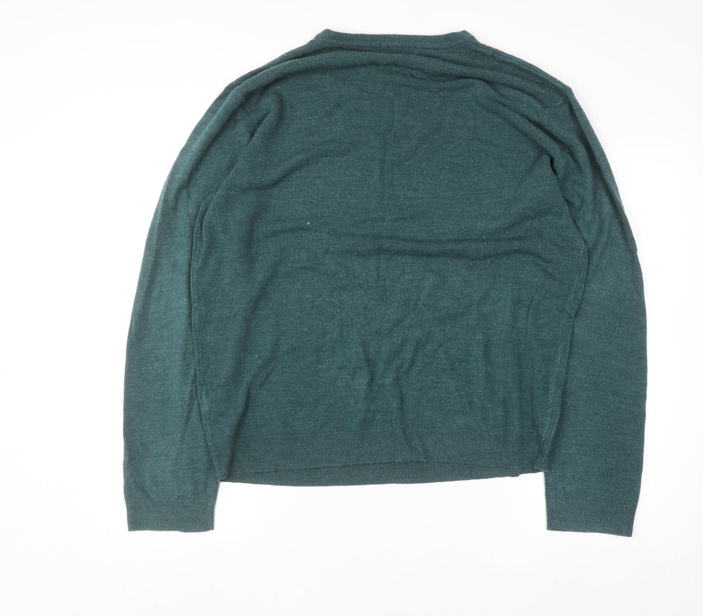 Red Herring Men’s Green XL Crew Neck Acrylic Jumper