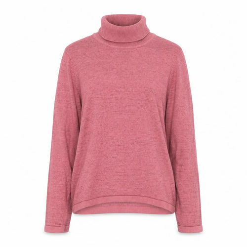 Viyella Womens Pink Roll Neck Long Sleeve Knit Jumper XL