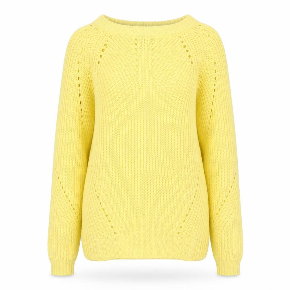 Dorothy Perkins Womens Yellow Acrylic Knit Jumper Size 8