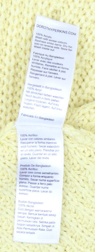 Dorothy Perkins Womens Yellow Acrylic Knit Jumper Size 8