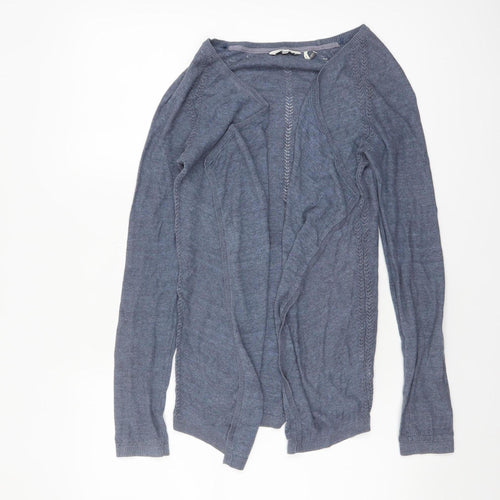 FatFace Women's Blue Cotton Long Sleeve Open Cardigan Size 8