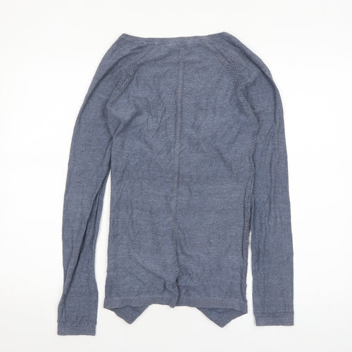 FatFace Women's Blue Cotton Long Sleeve Open Cardigan Size 8