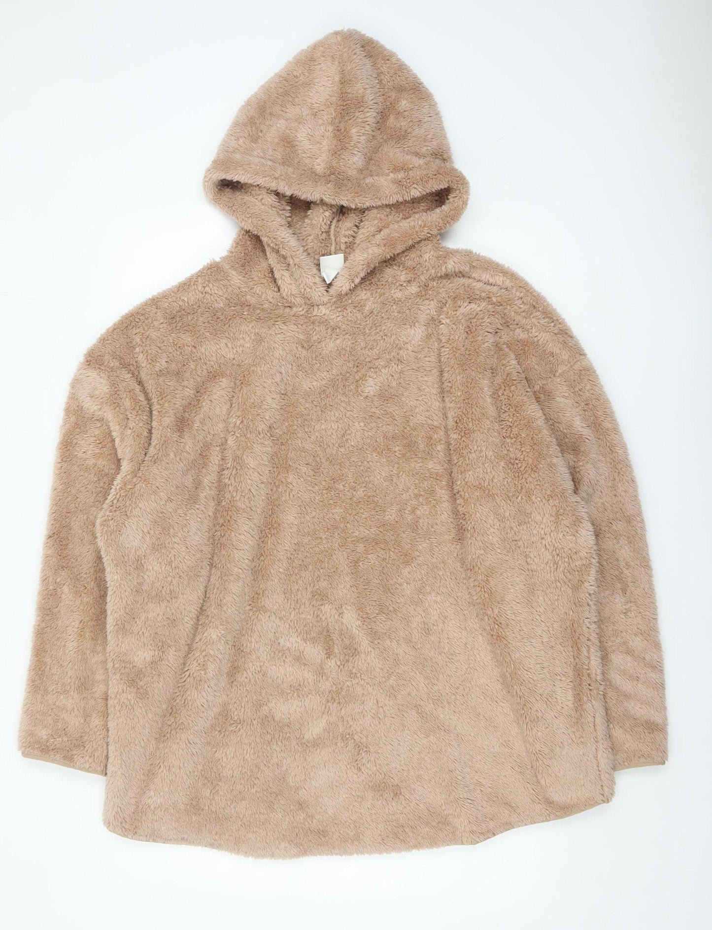 H&M Women’s Beige Hooded Pullover Fleece Hoodie Size M