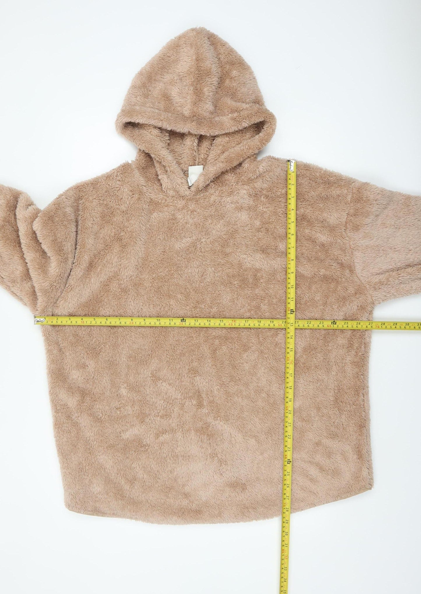 H&M Women’s Beige Hooded Pullover Fleece Hoodie Size M