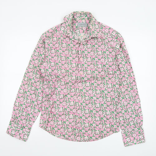 Camicie Women's Multicoloured Floral Cotton Long Sleeve Button-Up Shirt S