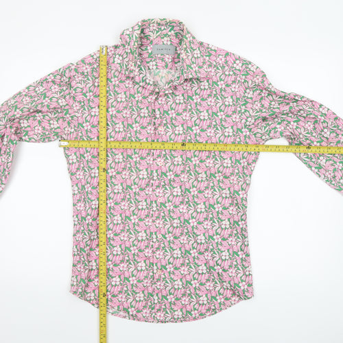 Camicie Women's Multicoloured Floral Cotton Long Sleeve Button-Up Shirt S