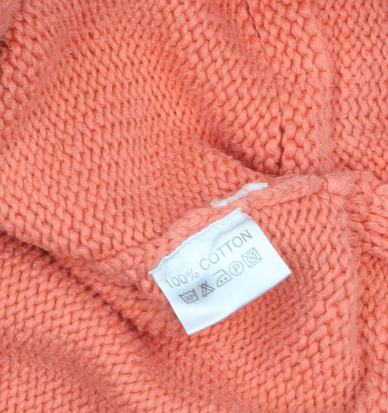 Hublot Women’s Pink 2XL Full Zip Cotton Knit Jumper