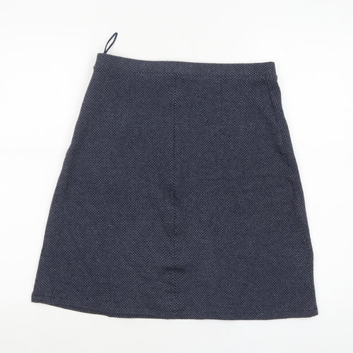 Pepperberry Women Blue A-Line Tweed Knee Length Skirt Size 8