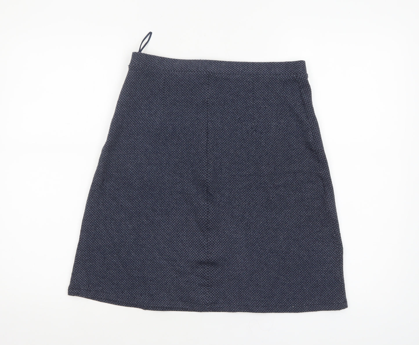 Pepperberry Women Blue A-Line Tweed Knee Length Skirt Size 8