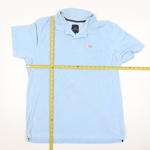 Crew Clothing Company Mens Blue 2XL Cotton Short Sleeve Polo Shirt