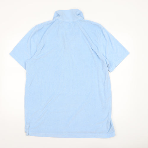 Crew Clothing Company Mens Blue 2XL Cotton Short Sleeve Polo Shirt