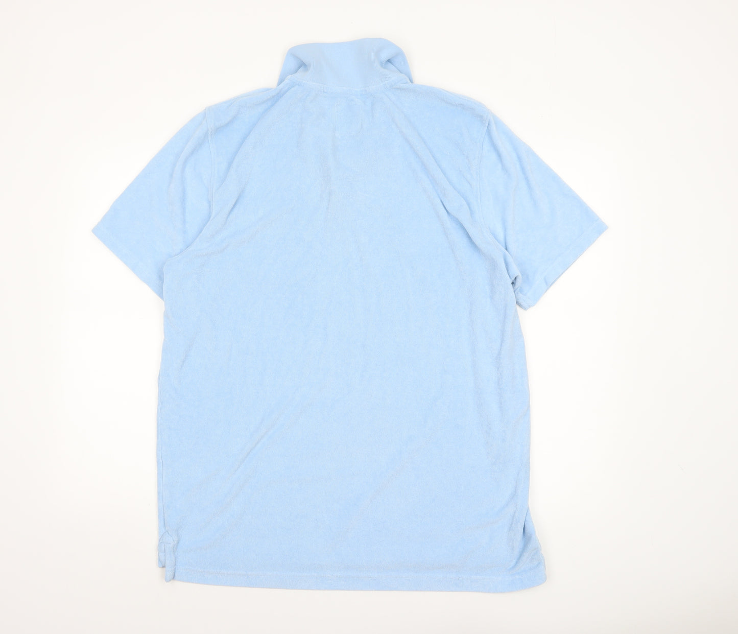 Crew Clothing Company Mens Blue 2XL Cotton Short Sleeve Polo Shirt
