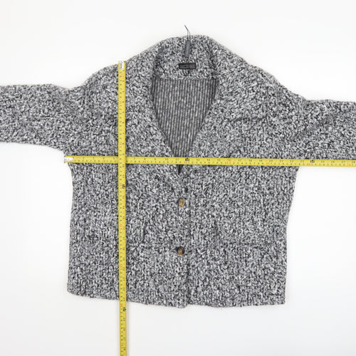 Luca Vanucci Women’s Grey Textured Blazer Jacket Size L