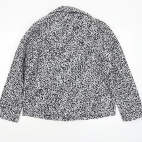 Luca Vanucci Women’s Grey Textured Blazer Jacket Size L