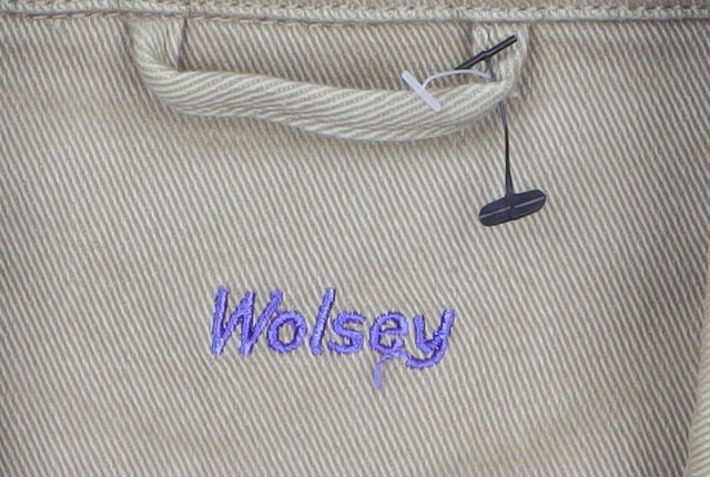 Wolsey Women's Beige Cotton Blend Blazer Jacket Size 14