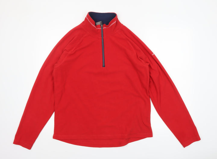 Trespass Women's Red XL 1/2 Zip Fleece Sweatshirt Outdoor Pullover
