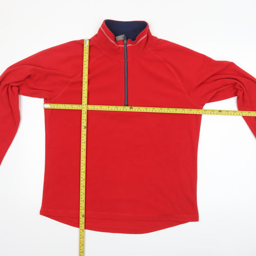 Trespass Women's Red XL 1/2 Zip Fleece Sweatshirt Outdoor Pullover