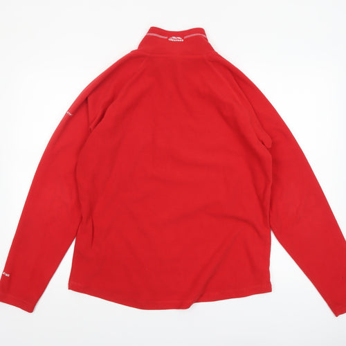 Trespass Women's Red XL 1/2 Zip Fleece Sweatshirt Outdoor Pullover