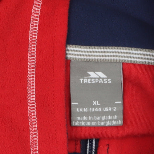 Trespass Women's Red XL 1/2 Zip Fleece Sweatshirt Outdoor Pullover