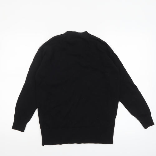Bau de Fiori Women’s Black Sequin Dog Cotton Viscose Jumper Size S